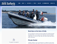 Tablet Screenshot of islandseasafaris.co.uk